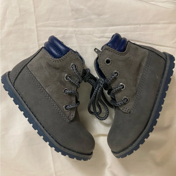 Toddler NAUTICA Booties Size 6T Grey EUC - Picture 6 of 7